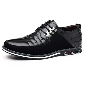 Sapato Casual de Couro Masculino - Clássico Moderno